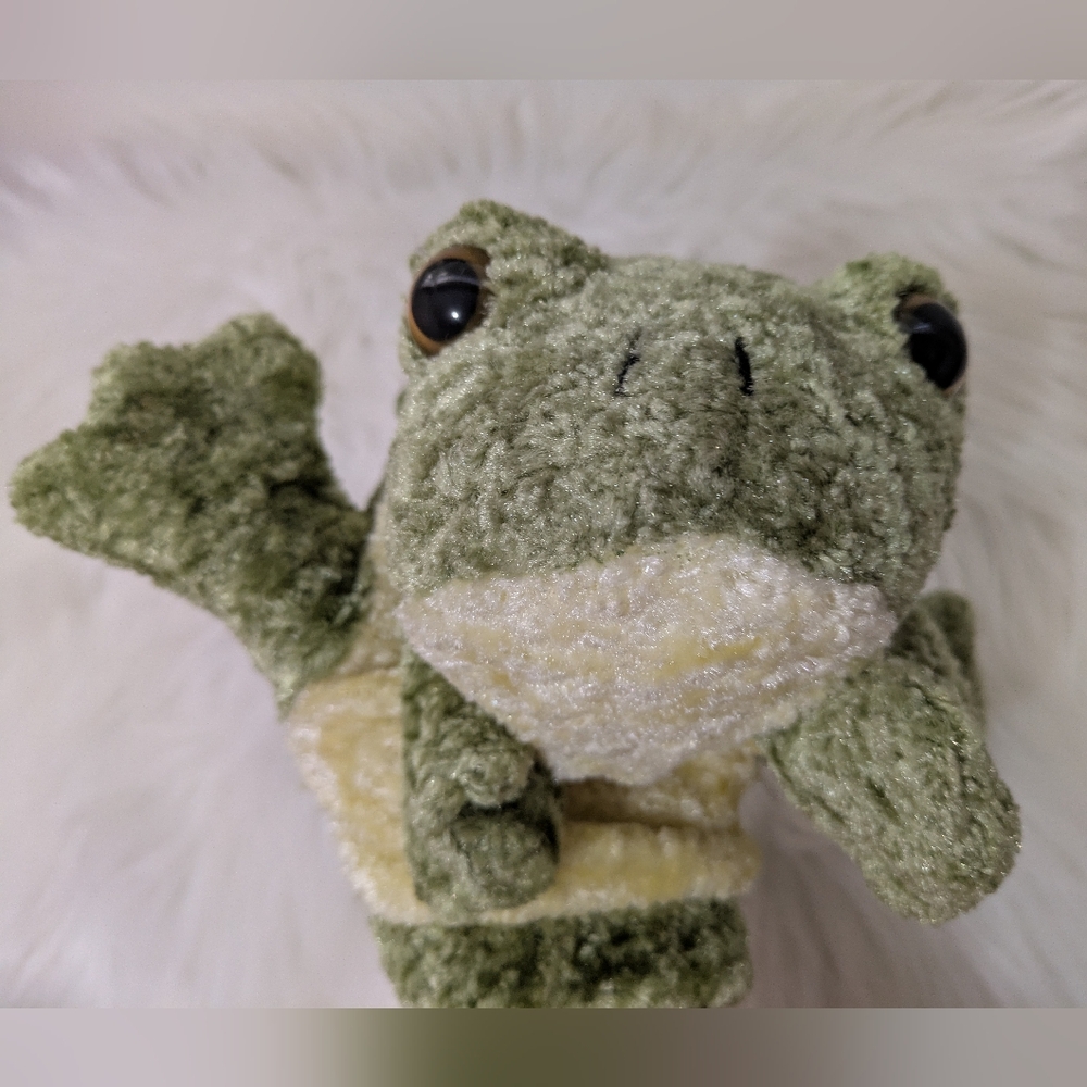 5 for $25 CalToy Green Frog Hand Puppet Plush Toy Or Golf Club Cover Excellent
